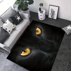 Cat Velvet Floor Mat Absorbent Anti Slip Entrance Door Mat