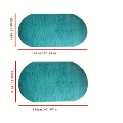 Soft Plush Oval Shaggy Area Rug for Bedroom and Living Room