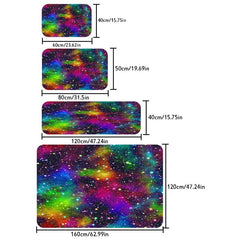 Vintage Spiral Purple Galaxy Space Floor Mat