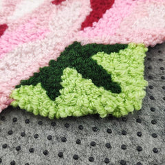 Rose Soft Bath Mat Water Absorbent Quick Dry Machine Washable Comfortable Carpet