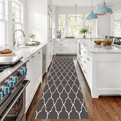Moroccan Runner Rug Soft Long Laundry Room Mat Non-Slip Washable Stair Carpet