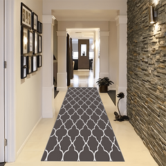 Moroccan Runner Rug Soft Long Laundry Room Mat Non-Slip Washable Stair Carpet