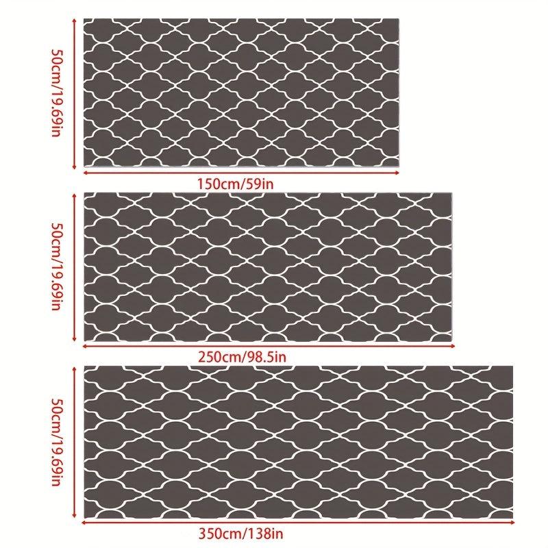 Moroccan Runner Rug Soft Long Laundry Room Mat Non-Slip Washable Stair Carpet