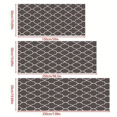 Moroccan Runner Rug Soft Long Laundry Room Mat Non-Slip Washable Stair Carpet