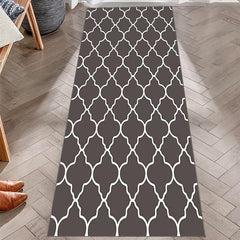 Moroccan Runner Rug Soft Long Laundry Room Mat Non-Slip Washable Stair Carpet