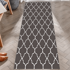 Moroccan Runner Rug Soft Long Laundry Room Mat Non-Slip Washable Stair Carpet