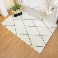 Minimalist Shag Area Rugs Soft Fluffy Floor Mat Non Shedding Plush Carpet