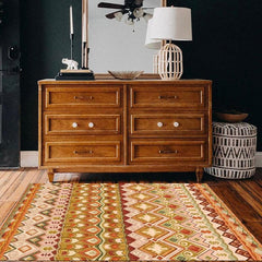 Vintage Style Fluffy Carpet Bohemian Faux Cashmere Bedroom Carpet