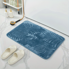 Quick Drying Memory Foam Bath Mat Non Slip Backing Soft Water Absorbent