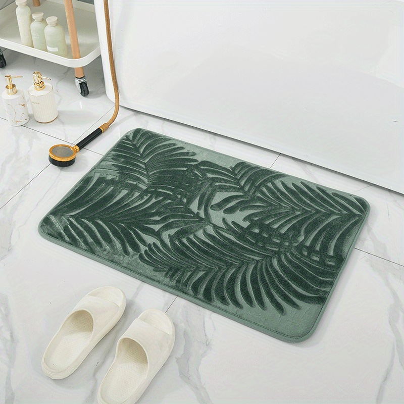 Quick Drying Memory Foam Bath Mat Non Slip Backing Soft Water Absorbent