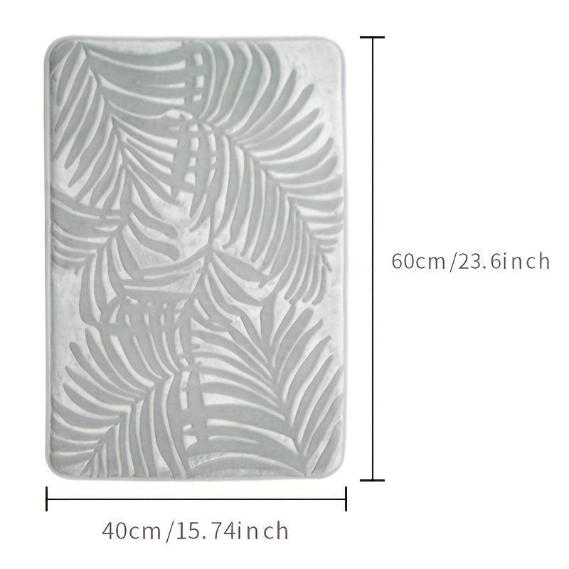 Quick Drying Memory Foam Bath Mat Non Slip Backing Soft Water Absorbent