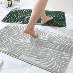Quick Drying Memory Foam Bath Mat Non Slip Backing Soft Water Absorbent