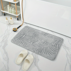 Quick Drying Memory Foam Bath Mat Non Slip Backing Soft Water Absorbent