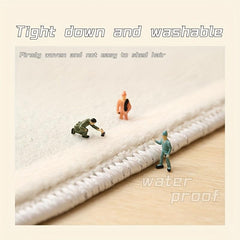 Modern Abstract Pattern Anti-Slip Area Rug - Plush Carpet for Living Room