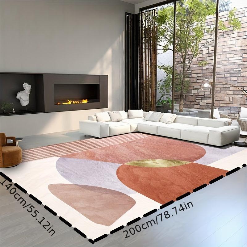 Modern Nordic Geometric Pattern Area Rug