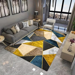 Modern Nordic Geometric Pattern Area Rug