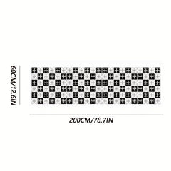 Modern Minimalist Strip Floor Mat Nordic Style Extra long Corridor Carpet