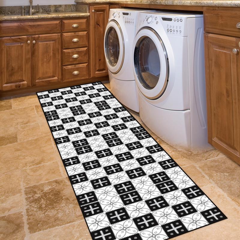 Modern Minimalist Strip Floor Mat Nordic Style Extra long Corridor Carpet