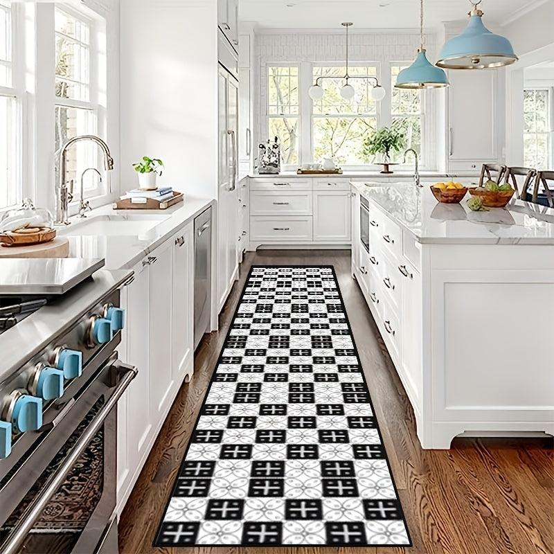 Modern Minimalist Strip Floor Mat Nordic Style Extra long Corridor Carpet