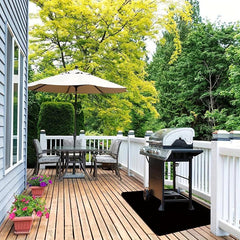 Outdoor Grill Mat 127 x 91.44 cm Protects Decks Waterproof Firewood BBQ Pad