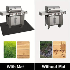 Outdoor Grill Mat 127 x 91.44 cm Protects Decks Waterproof Firewood BBQ Pad