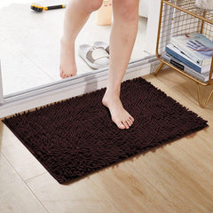 Shagyy Cozy Bathmat Soft Chenille Bathroom Floor Rug Absorbent Durable