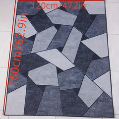 Geometric Area Rug Modern Crystal Velvet Rug Non slip Soft Comfortable Mat