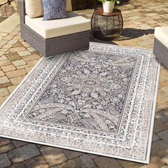 Boho Style Floral Pattern Rug - Non-Slip Home Mat for Living Room & Bedroom