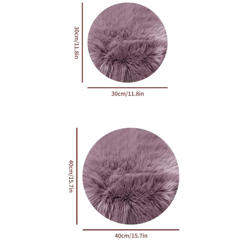 Purple Round Rug Bedroom Floor Mat Home Decor
