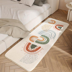 Rainbow Stripe Anti Slip Soft Durable Home Carpet for Nursery Kids Girls Room