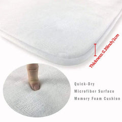 Romantic Kitchen Floor Mat Non Slip Soft Flannel Carpet