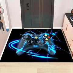 3D Gamer Rug For Boys Bedroom Carpets Gamepad Playroom Doormat