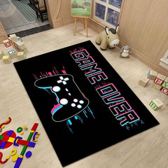 3D Gamer Rug For Boys Bedroom Carpets Gamepad Playroom Doormat