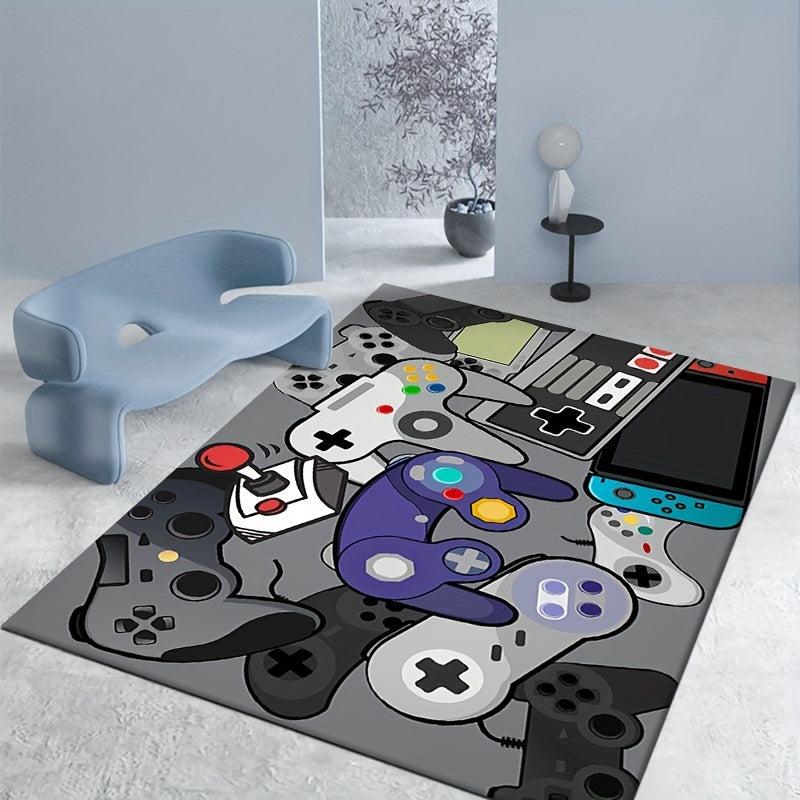 3D Gamer Rug For Boys Bedroom Carpets Gamepad Playroom Doormat
