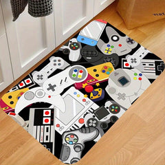 3D Game Rug for Boys Bedroom Non-Slip Mat