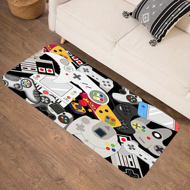 3D Game Rug for Boys Bedroom Non-Slip Mat
