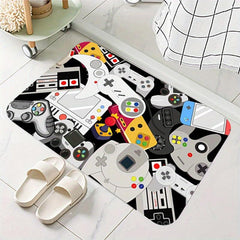 3D Game Rug for Boys Bedroom Non-Slip Mat