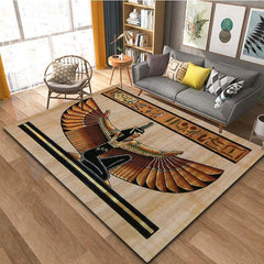 Egypt Man Bird Mayan Pattern Carpet Door Floor Mat Doormat Non slip