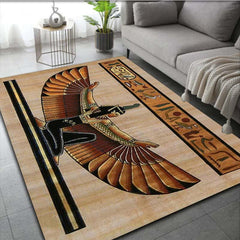 Egypt Man Bird Mayan Pattern Carpet Door Floor Mat Doormat Non slip