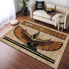 Egypt Man Bird Mayan Pattern Carpet Door Floor Mat Doormat Non slip