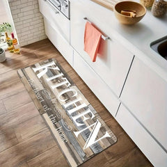 1pc KITCHEN Letter Rug Kitchen Printing Floor Mat Non-slip Indoor Doormat