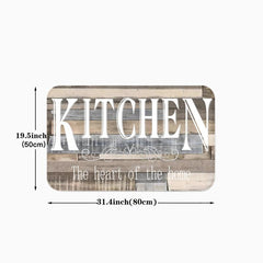 1pc KITCHEN Letter Rug Kitchen Printing Floor Mat Non-slip Indoor Doormat