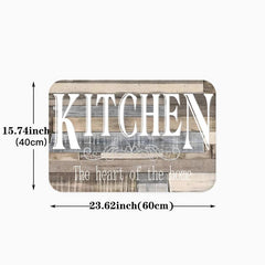 1pc KITCHEN Letter Rug Kitchen Printing Floor Mat Non-slip Indoor Doormat
