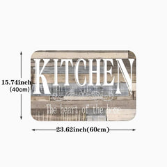 1pc KITCHEN Letter Rug Kitchen Printing Floor Mat Non-slip Indoor Doormat