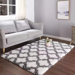 Moroccan Shag Area Rug Soft Plush Carpet for Bedroom Living Room Home