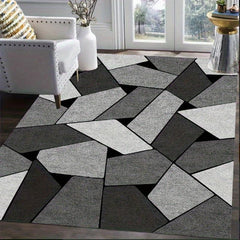 Large Soft Geometric Area Rug 4X5 25ft