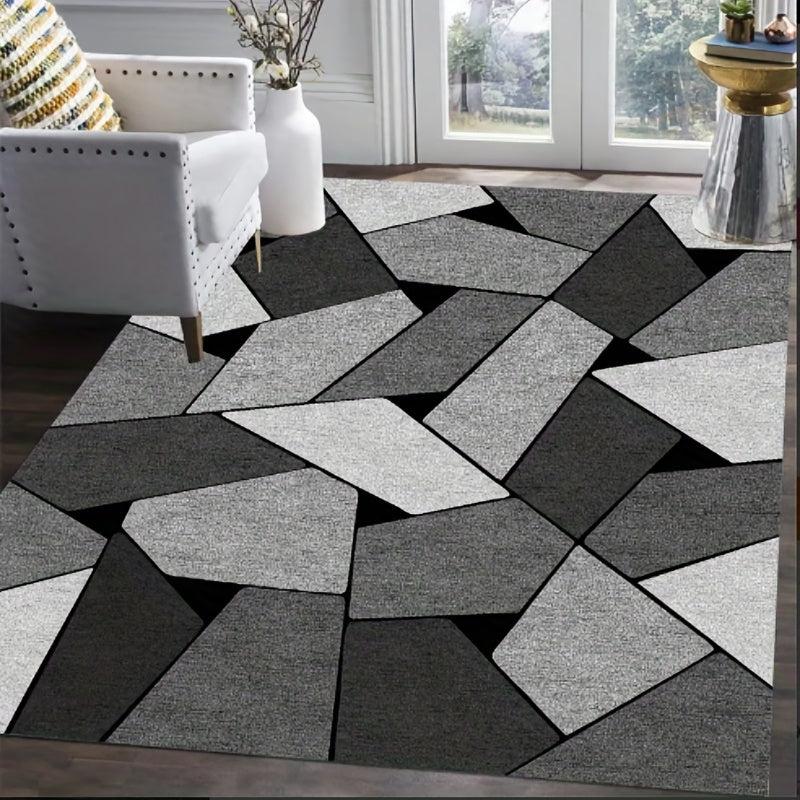 Large Soft Geometric Area Rug 4X5 25ft