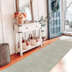 Soft Boho Runner Rug Stain Resistant Hallway Washable Indoor Outdoor Rugs