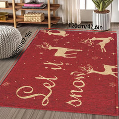 Christmas Elk Printed Floor Mat Anti Fatigue Standing Mat