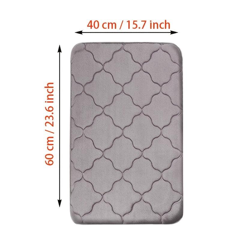 Soft Memory Foam Bath Rug Non-Slip Absorbent Mat